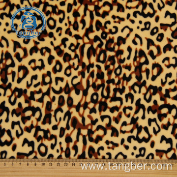 100% polyester thin animal printed polar fleece fabric